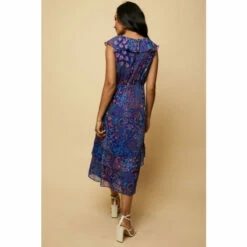 Wallis Petite Paisley Printed Ruffle Midi Dress For Female -Cheap Wallis Store unnamed file 1904