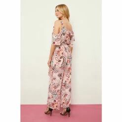 Wallis Red Paisley Tie Belt Jumpsuit For Female -Cheap Wallis Store unnamed file 1959