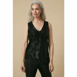 Wallis Sequin V Neck Cami For Female -Cheap Wallis Store unnamed file 1992
