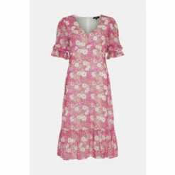 Wallis Pink Floral Tea Dress For Female -Cheap Wallis Store unnamed file 2034