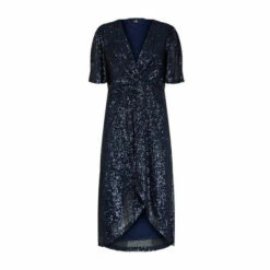 Wallis Sequin Twist Wrap Dress For Female -Cheap Wallis Store unnamed file 2103