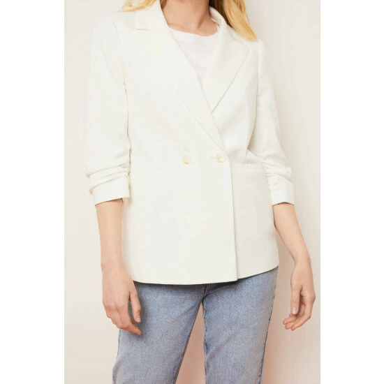 Wallis Petite Ponte Double Breasted Blazer For Female 6 Wallis Petite Ponte Double Breasted Blazer For Female - Image 4