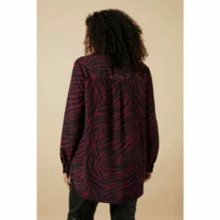 Wallis Curve Berry Animal Print Shirt For Female -Cheap Wallis Store unnamed file 2166