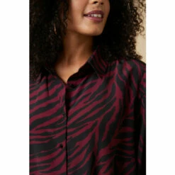 Wallis Curve Berry Animal Print Shirt For Female -Cheap Wallis Store unnamed file 2167