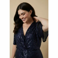 Wallis Curve Sequin Wrap Dress For Female -Cheap Wallis Store unnamed file 2192