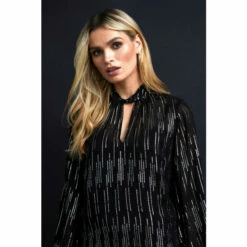 Wallis Metallic Stripe Ruffle Blouse For Female -Cheap Wallis Store unnamed file 2218