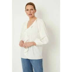 Wallis Ivory Ruffle Front Blouse For Female -Cheap Wallis Store unnamed file 224