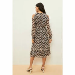 Wallis Navy Printed Cold Shoulder Belted Midi Dress For Female 10 Wallis Navy Printed Cold Shoulder Belted Midi Dress For Female -Cheap Wallis Store unnamed file 2243