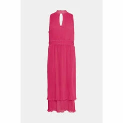 Wallis Pink Pleated Halter Neck Layer Dress For Female -Cheap Wallis Store unnamed file 2307