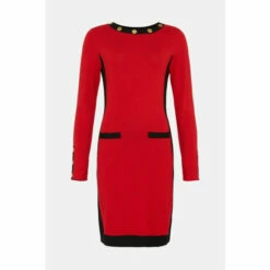 Wallis Tall Red Stud Trimmed Block Dress For Female -Cheap Wallis Store unnamed file 2363