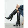 Wallis Krista Heeled Pointed Ruched Long Boots For Female -Cheap Wallis Store unnamed file 2391