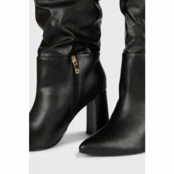 Wallis Krista Heeled Pointed Ruched Long Boots For Female -Cheap Wallis Store unnamed file 2394