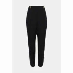 Wallis Black Smart Tapered Leg Trousers For Female -Cheap Wallis Store unnamed file 2400