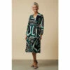 Wallis Petite Green Geo Jersey Wrap Midi Dress For Female -Cheap Wallis Store unnamed file 2402