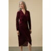 Wallis Berry Animal Devore Wrap Dress For Female