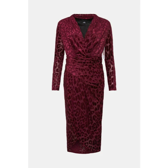 Wallis Berry Animal Devore Wrap Dress For Female 7 Wallis Berry Animal Devore Wrap Dress For Female - Image 5