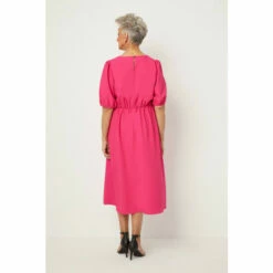 Wallis Petite Pink Crepe Puff Sleeve Dress For Female -Cheap Wallis Store unnamed file 2490