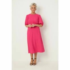 Wallis Petite Pink Crepe Puff Sleeve Dress For Female -Cheap Wallis Store unnamed file 2493