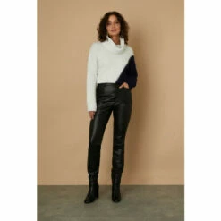 Wallis Tall Black Faux Leather Jeans For Female -Cheap Wallis Store unnamed file 2504