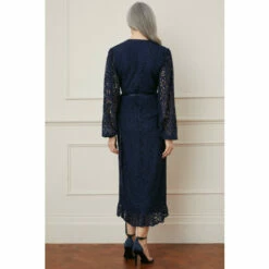 Wallis Lace Ruffle Wrap Midi Dress For Female -Cheap Wallis Store unnamed file 2507