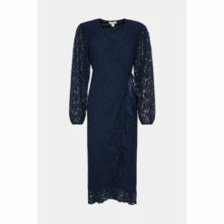 Wallis Lace Ruffle Wrap Midi Dress For Female -Cheap Wallis Store unnamed file 2509