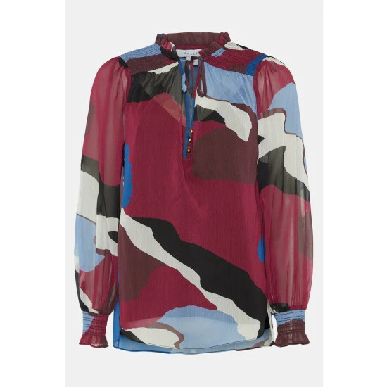Wallis Abstract Print Tie Neck Blouse For Female 7 Wallis Abstract Print Tie Neck Blouse For Female - Image 5