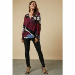 Wallis Abstract Print Tie Neck Blouse For Female 13 Wallis Abstract Print Tie Neck Blouse For Female -Cheap Wallis Store unnamed file 2528
