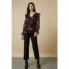 Wallis Berry Floral Frill Detail Button Down Blouse For Female 1 Wallis Berry Floral Frill Detail Button Down Blouse For Female -Cheap Wallis Store unnamed file 2529