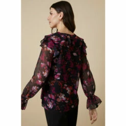 Wallis Berry Floral Frill Detail Button Down Blouse For Female -Cheap Wallis Store unnamed file 2531
