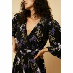 Wallis Floral Plisse Wrap Midi Dress For Female -Cheap Wallis Store unnamed file 2586