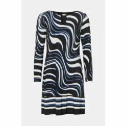 Wallis Black Swirl Border Print Jersey Shift Dress For Female -Cheap Wallis Store unnamed file 2678
