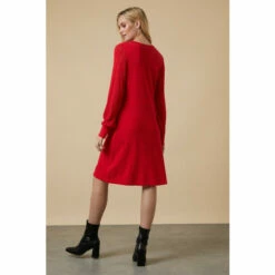 Wallis Pointelle Crew Neck Swing Knitted Dress For Female -Cheap Wallis Store unnamed file 2727