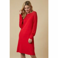 Wallis Pointelle Crew Neck Swing Knitted Dress For Female -Cheap Wallis Store unnamed file 2730