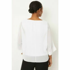 Wallis Ivory V Neck Overlayer Top For Female -Cheap Wallis Store unnamed file 278
