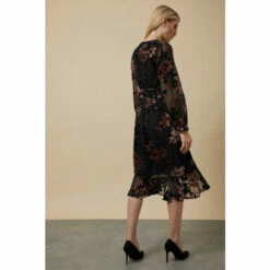 Wallis Floral Devore Wrap Midi Dress For Female -Cheap Wallis Store unnamed file 2783