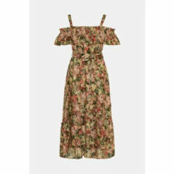 Wallis Petite Metallic Strappy Bardot Dress For Female -Cheap Wallis Store unnamed file 2822