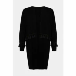 Wallis Petite Black Tassle Coatigan For Female -Cheap Wallis Store unnamed file 2834