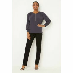 Wallis Grey Zip Jersey Top For Female -Cheap Wallis Store unnamed file 284