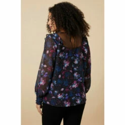 Wallis Curve Black Floral Detail Blouse For Female -Cheap Wallis Store unnamed file 2883