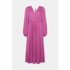 Wallis Pleated Wrap Maxi Dress For Female -Cheap Wallis Store unnamed file 2952