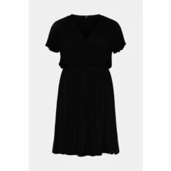 Wallis Curve Black Flutter Sleeve Jersey Dress For Female -Cheap Wallis Store unnamed file 2958