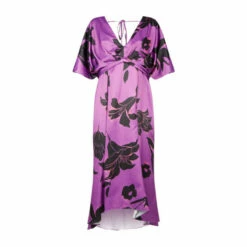 Wallis Purple Shadow Floral Knot Front Dress For Female -Cheap Wallis Store unnamed file 3016