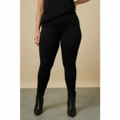 Wallis Curve Black Ponte Leggings For Female