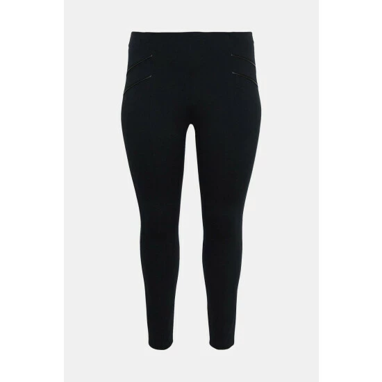 Wallis Curve Black Ponte Leggings For Female 7 Wallis Curve Black Ponte Leggings For Female - Image 5