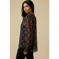 Wallis Tall Kaleidoscope Tie Neck Blouse For Female -Cheap Wallis Store unnamed file 3061