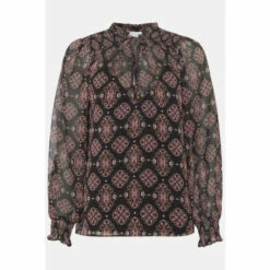 Wallis Tall Kaleidoscope Tie Neck Blouse For Female -Cheap Wallis Store unnamed file 3063