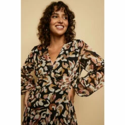 Wallis Animal Glitter Stripe Twist Front Midi Dress For Female 11 Wallis Animal Glitter Stripe Twist Front Midi Dress For Female -Cheap Wallis Store unnamed file 3102