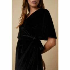 Wallis Velvet Wrap Midi Dress For Female -Cheap Wallis Store unnamed file 3108