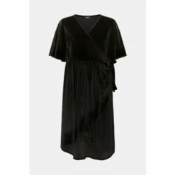 Wallis Velvet Wrap Midi Dress For Female -Cheap Wallis Store unnamed file 3109