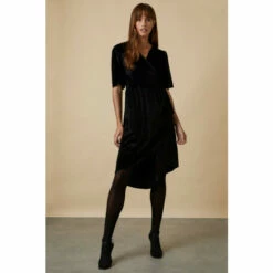 Wallis Velvet Wrap Midi Dress For Female -Cheap Wallis Store unnamed file 3111